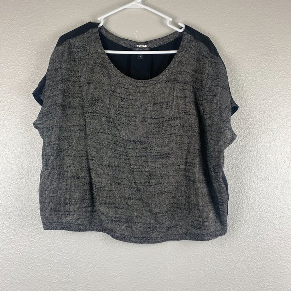 Eileen Fisher Women's size Medium Knit front Silk Back top - Picture 1 of 4